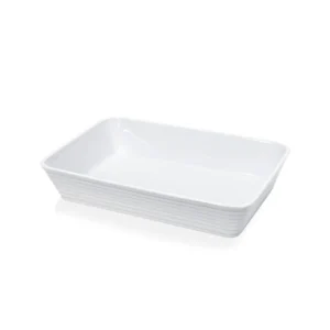 Assadeira Retangular 20x12cm em Porcelana Branca Burgund Kuchenprofi