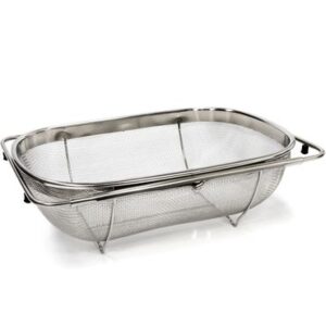 Cesto para lavar frutas e verduras inox