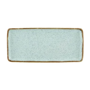 TRAVESSA RETANGULAR GRANDE 36CM RUSTIC BLEND TURQUESA CASA ALEGRE